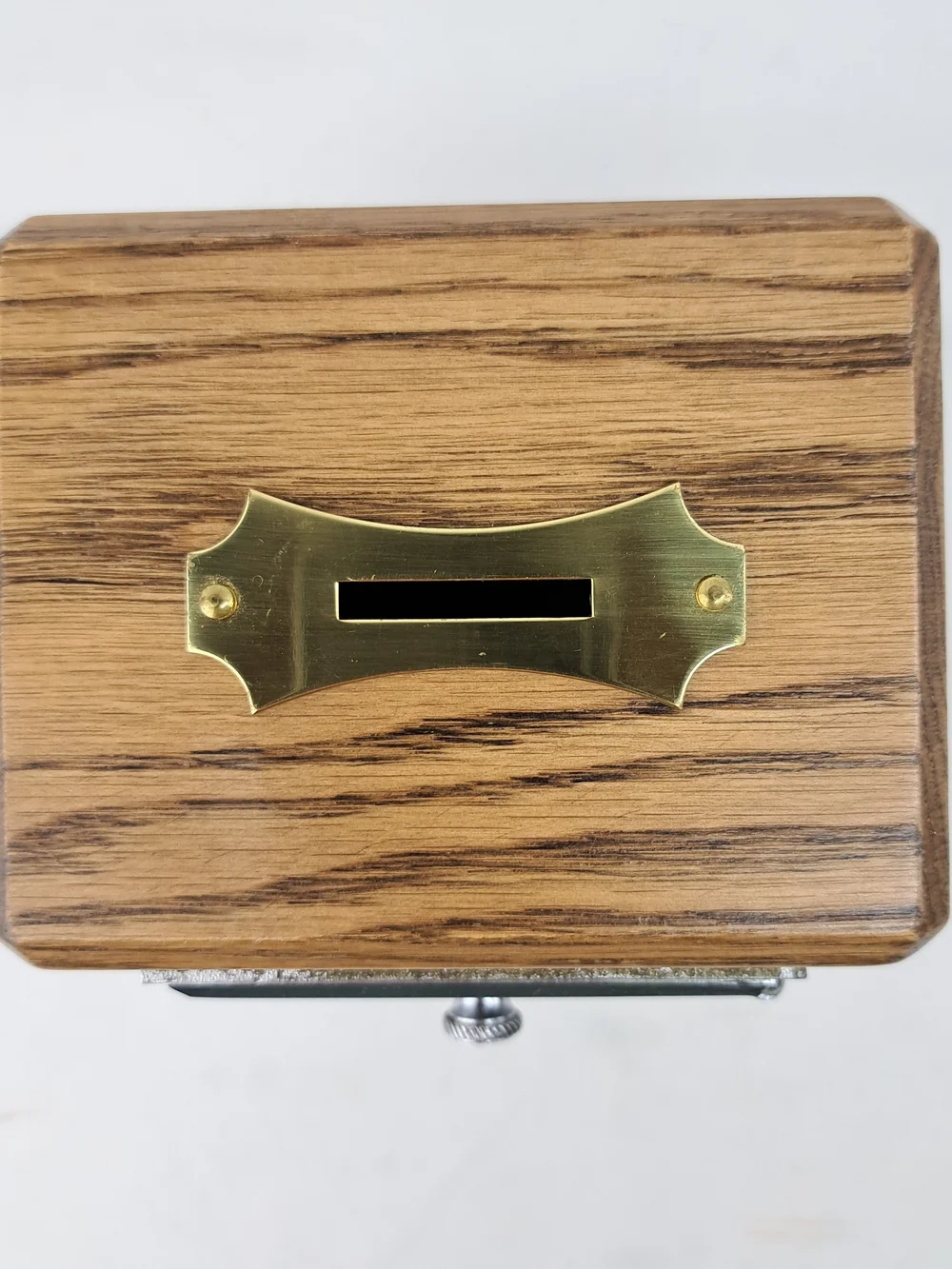 Vintage Mini Vault Coin Bank Puzzle Safe Lock Box Wooden Novelty Piggy Bank